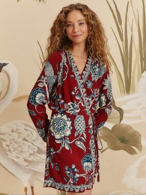 ✨ FARM Rio Tropical Landing Mini Wrap Dress ✨